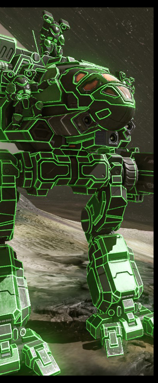 Timberwolf with Warden pack skin Timberwolf with Warden pack skin